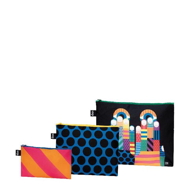 LOQI Zip Pockets - Don't Look Now & We are One gerecycled