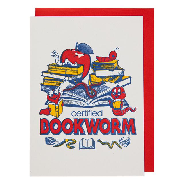 Archivist Cards Wenskaart - Bookworm