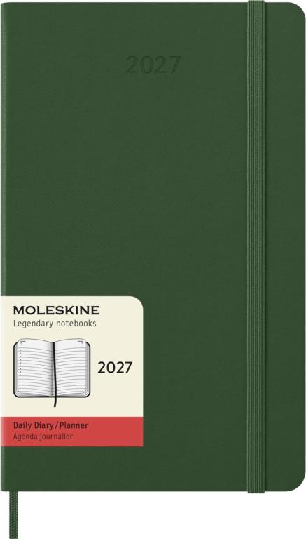 Moleskine Classic Dagagenda Large 12 maanden - Hardcover - Myrtle Green