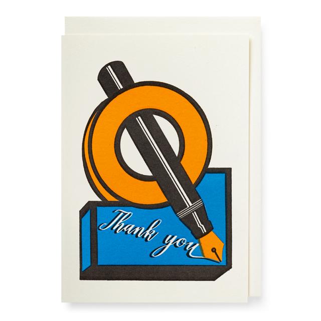 Archivist Cards Wenskaart mini - Thank You Japanese Pen
