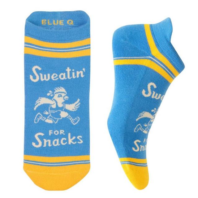Blue Q Sneakersokken S/M - Sweatin Snacks