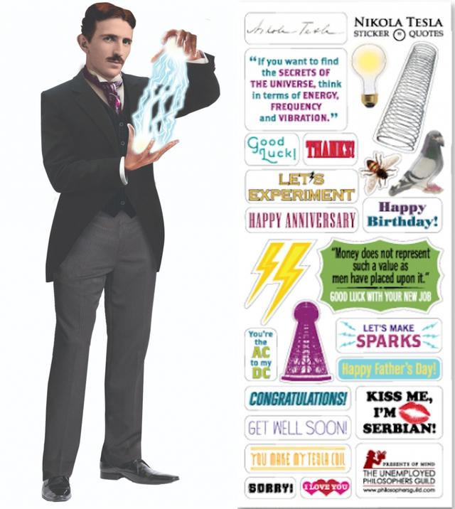 UPG Wenskaart - Nikola Tesla