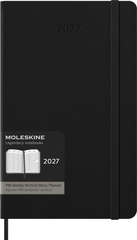 Moleskine Professional Weekagenda Large Verticaal 12 maanden - Hardcover - Black