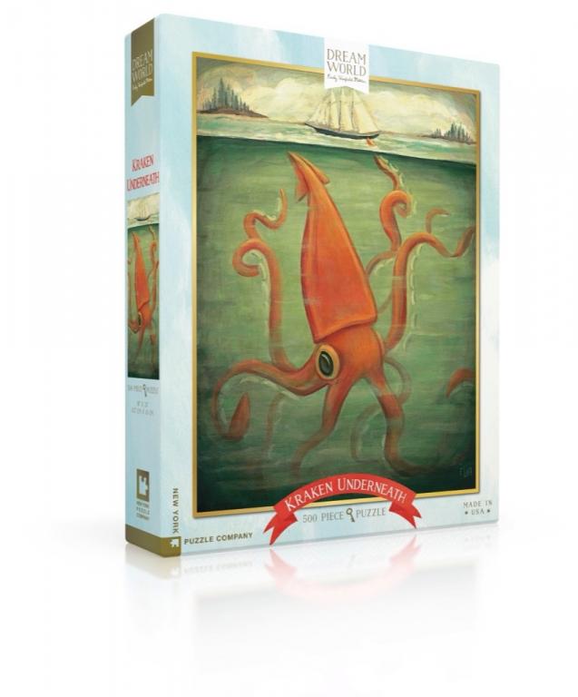 New York Puzzle Company Puzzel Kraken Underneath - 500 stukjes