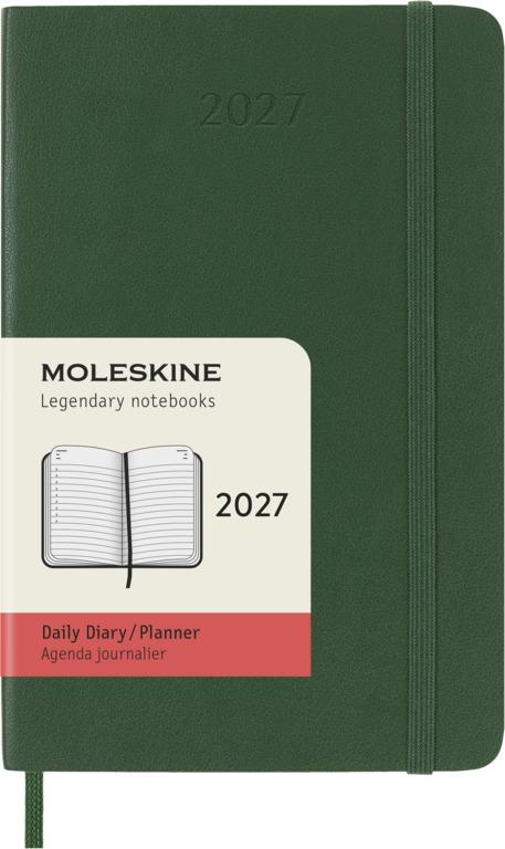 Moleskine Classic Dagagenda Pocket 12 maanden - Softcover - Myrtle Green