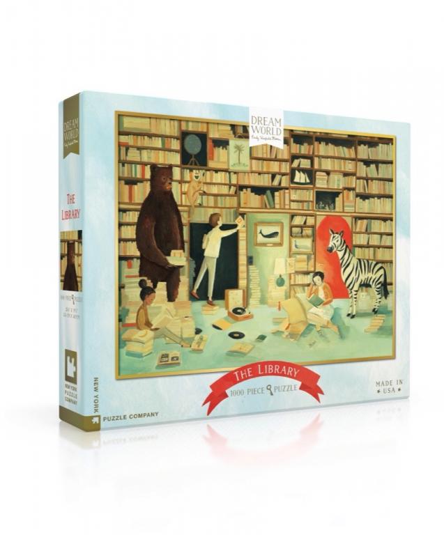 New York Puzzle Company Puzzel The Library - 1000 stukjes