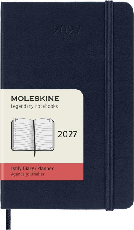 Moleskine Classic Dagagenda Pocket 12 maanden - Hardcover - Sapphire Blue