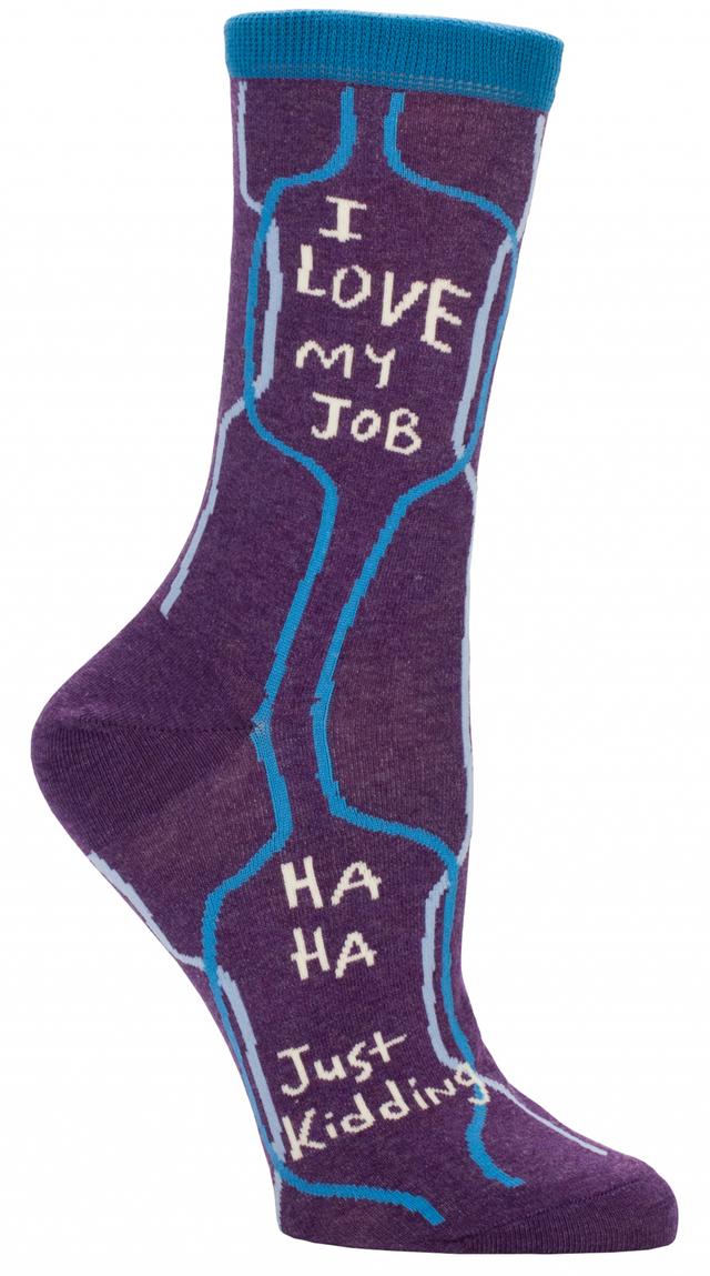 Blue Q Damessokken - I Love My Job