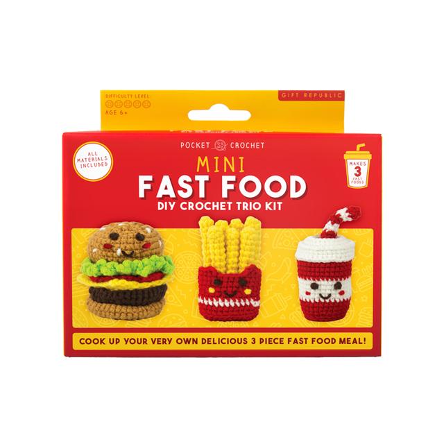 Gift Republic DIY kit - Pocket Crochet Crafts - Fast Food