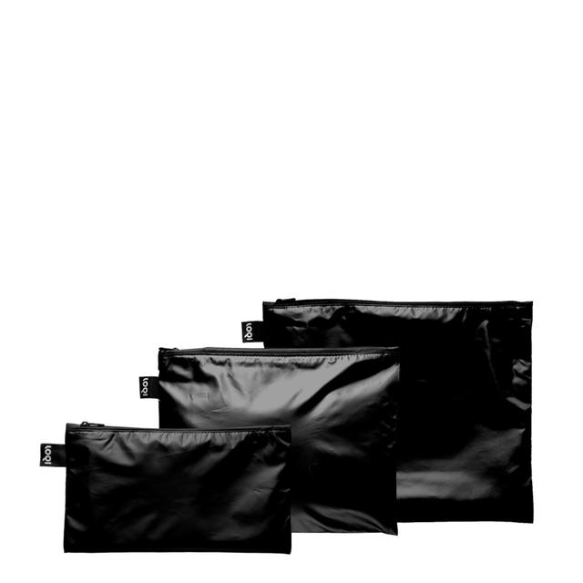 LOQI Zip Pockets - Black Metallic
