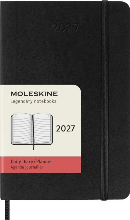Moleskine Classic Dagagenda Pocket 12 maanden - Softcover - Black