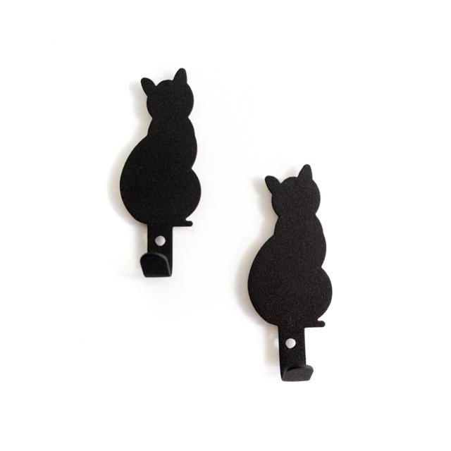 Trendform Haak magnetisch Black Cat - Set van 2 - Zwart