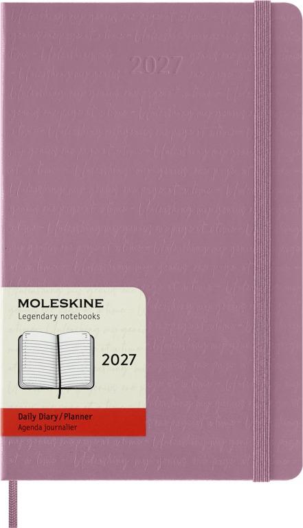 Moleskine Classic Dagagenda Large 12 maanden - Hardcover - Majestic Pink